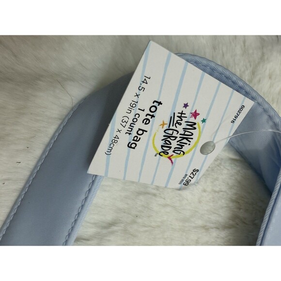 TEACH Large Canvas Tote and Matching Pouch 14x19 - Picture 6 of 8